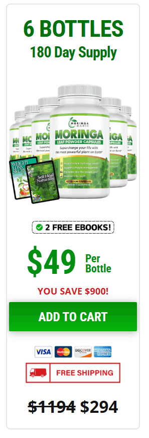 Moringa Magic 6 bottle