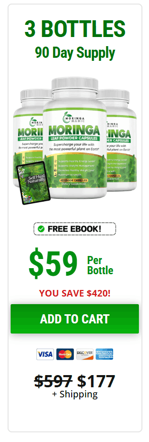 Moringa Magic 3 bottle